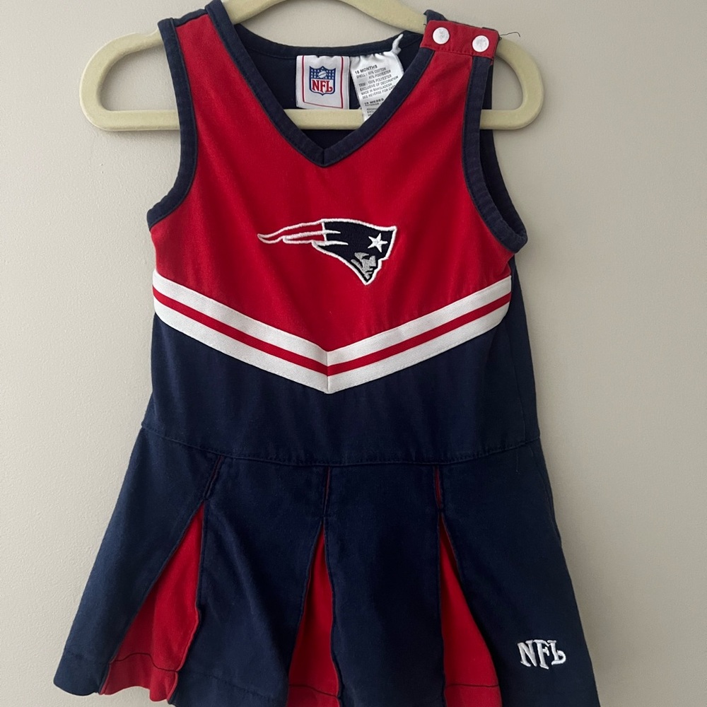 Patriots Red and Navy Baby Dress